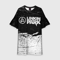 Детское платье Линкин Парк Лого Рок ЧБ Linkin Park Rock