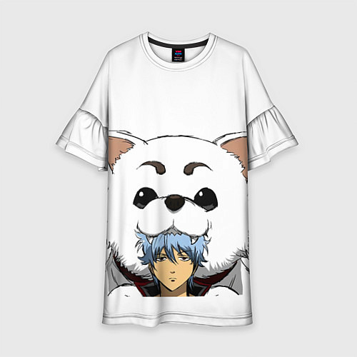 Детское платье Гинтоки Саката и песик Гинтама / 3D-принт – фото 1