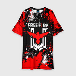 Детское платье Free Fire: Брызги и капли красок