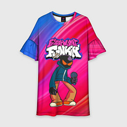 Платье клеш для девочки Friday Night Funkin Fnf Bomb, цвет: 3D-принт