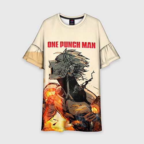 Детское платье Разрушение Геноса One Punch-Man / 3D-принт – фото 1