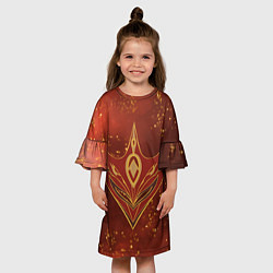 Платье клеш для девочки МАСКА ЧАЙЛЬДА, цвет: 3D-принт — фото 2