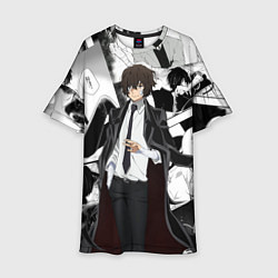 Детское платье Дазай Осаму на фоне манги