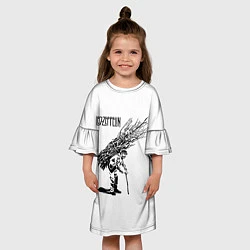 Платье клеш для девочки Led Zeppelin IV, цвет: 3D-принт — фото 2