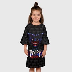Платье клеш для девочки Злой Хагги Вагги, цвет: 3D-принт — фото 2