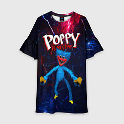 Платье клеш для девочки Poppy Playtime, цвет: 3D-принт