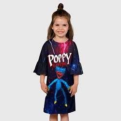 Платье клеш для девочки Poppy Playtime, цвет: 3D-принт — фото 2