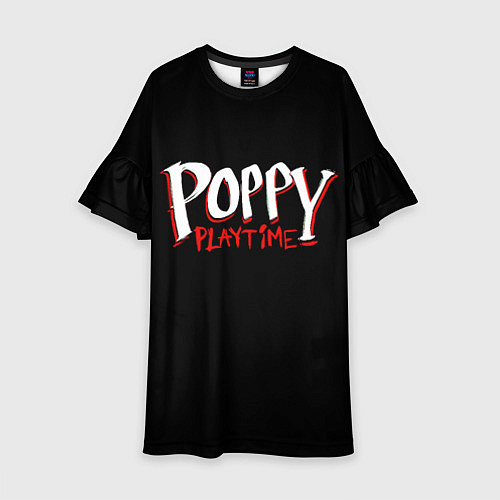 Детское платье Poppy Playtime: Logo / 3D-принт – фото 1