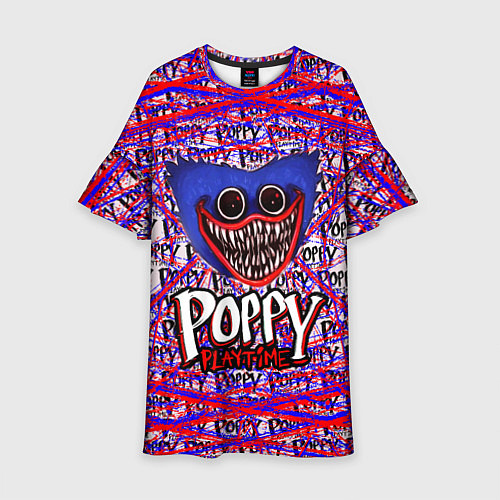 Детское платье Huggy Wuggy: Poppy Pattern / 3D-принт – фото 1