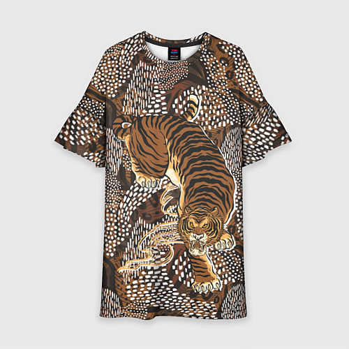 Детское платье Тигр в засаде / 3D-принт – фото 1