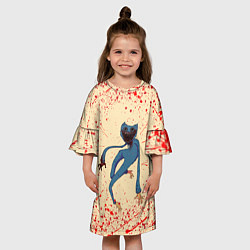 Платье клеш для девочки Хагги Чудовище, цвет: 3D-принт — фото 2