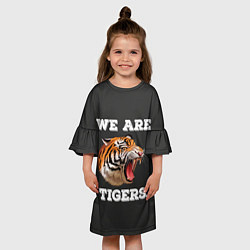 Платье клеш для девочки Тигр We are tigers, цвет: 3D-принт — фото 2