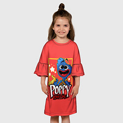 Платье клеш для девочки POPPY PLAYTIME: STARS, цвет: 3D-принт — фото 2