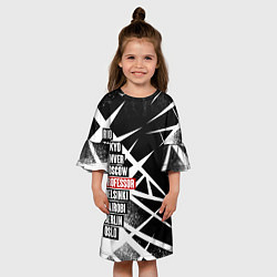 Платье клеш для девочки LA CASA DE PAPEL БУМАЖНЫЙ, цвет: 3D-принт — фото 2