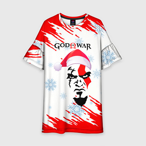 Детское платье Новогодний God of War / 3D-принт – фото 1