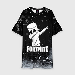 Детское платье НОВОГОДНИЙ FORTNITE MARSHMELLO