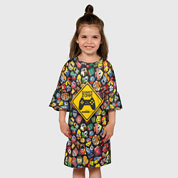 Платье клеш для девочки GamerZone, цвет: 3D-принт — фото 2