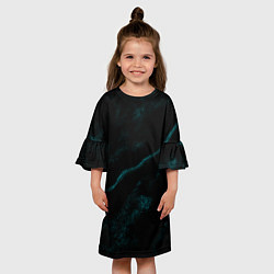 Платье клеш для девочки Небесный путь, цвет: 3D-принт — фото 2