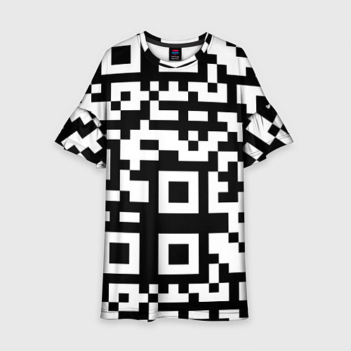 Детское платье Qr codeкуаркод / 3D-принт – фото 1