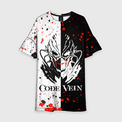 Платье клеш для девочки Code Vein Logo, цвет: 3D-принт