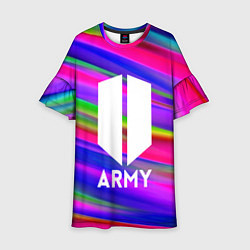 Детское платье BTS ARMY RAIBOW