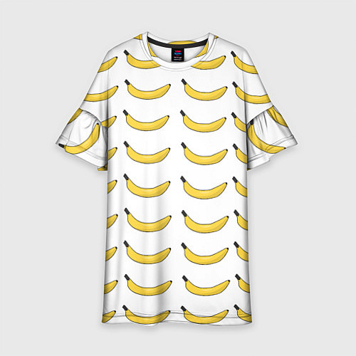 Детское платье Крупный Банановый рай / 3D-принт – фото 1