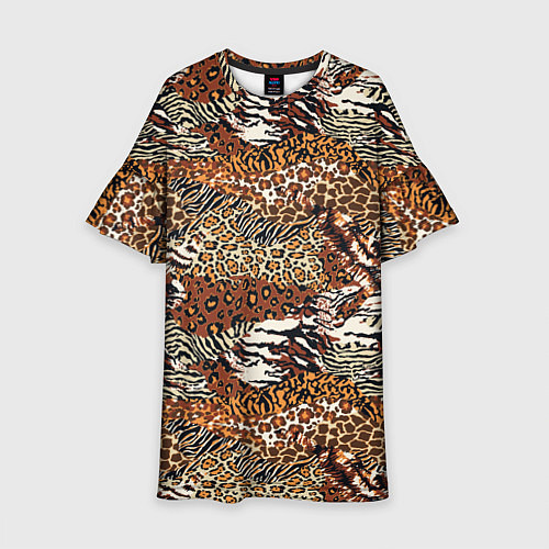 Детское платье Шкуры Диких Животных / 3D-принт – фото 1