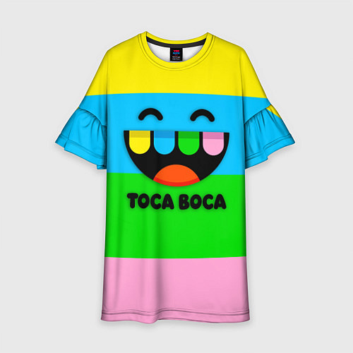 Детское платье Toca Boca Logo Тока Бока / 3D-принт – фото 1