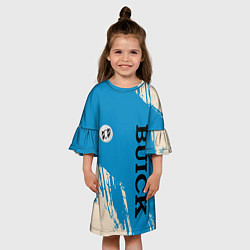 Платье клеш для девочки Buick Logo emblem, цвет: 3D-принт — фото 2