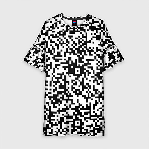 Детское платье Стиль QR код / 3D-принт – фото 1