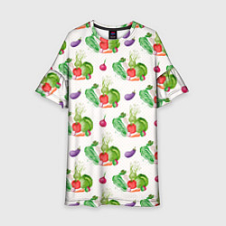Детское платье Овощи с огорода
