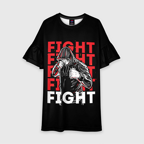 Детское платье FIGHT FIGHT FIGHT / 3D-принт – фото 1