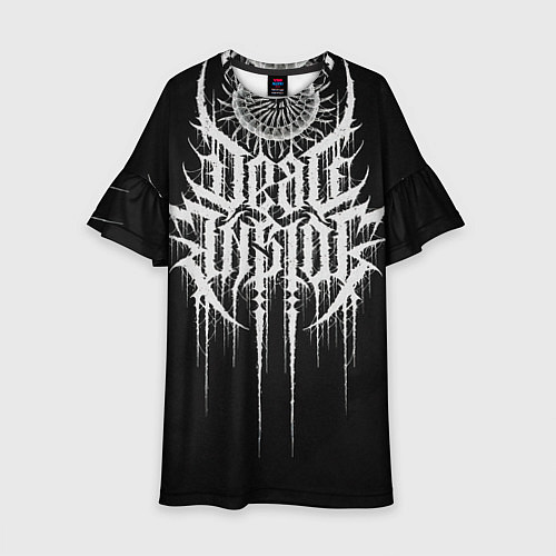 Детское платье DEAD INSIDE, Сороконожка / 3D-принт – фото 1