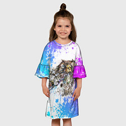 Платье клеш для девочки Hua tunan художниксова, цвет: 3D-принт — фото 2