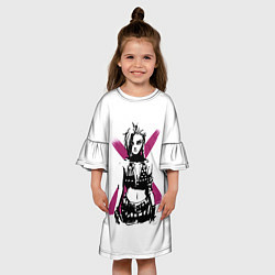 Платье клеш для девочки Arcane League Of Legends - Джинкс, цвет: 3D-принт — фото 2