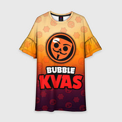 Детское платье Бабл Квас Bubble Kvas, логотип