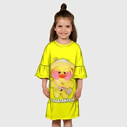 Платье клеш для девочки УТОЧКА ЛАЛАФАНФАН - ИГРУШКА, цвет: 3D-принт — фото 2