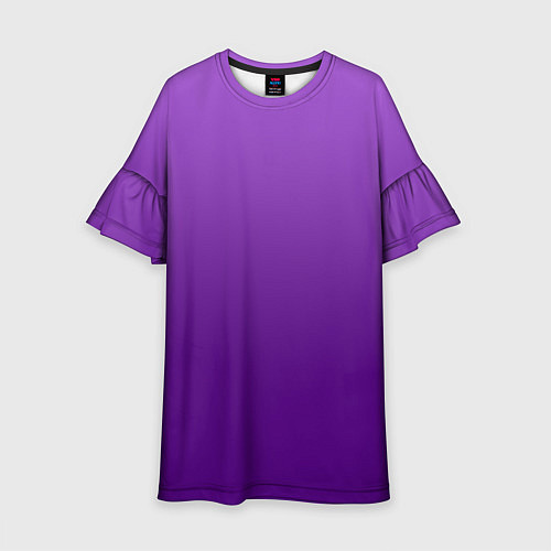 Детское платье Красивый фиолетовый градиент / 3D-принт – фото 1