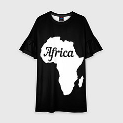 Детское платье Африка на чёрном