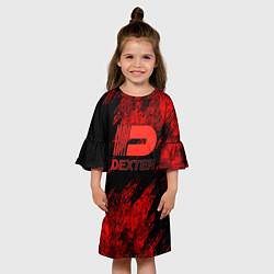 Платье клеш для девочки Декстер Новая Кровь ДЕКСТОР, цвет: 3D-принт — фото 2