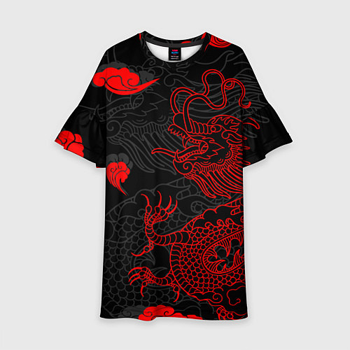 Детское платье Дракон Китайский дракон / 3D-принт – фото 1