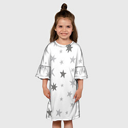 Платье клеш для девочки Звездочкиstars, цвет: 3D-принт — фото 2