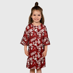 Платье клеш для девочки Хард Рок HARD-ROCK, цвет: 3D-принт — фото 2