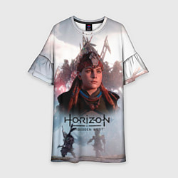 Платье клеш для девочки Элой Horizon Forbidden West game, цвет: 3D-принт