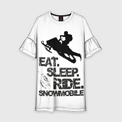 Детское платье EAT SLEEP RIDE SNOWMOBILE