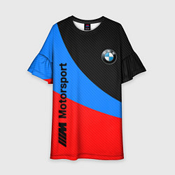Платье клеш для девочки BMW MOTOSPORT 2022, цвет: 3D-принт