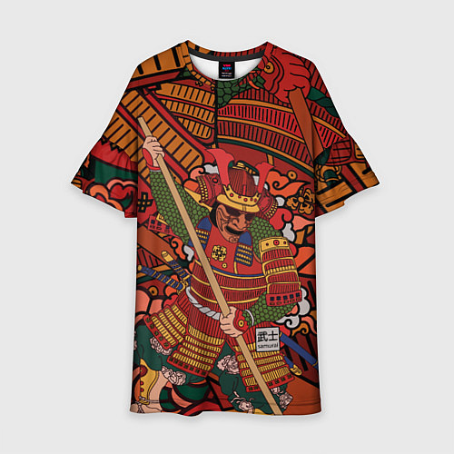 Детское платье Warrior samurai / 3D-принт – фото 1