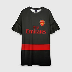 Платье клеш для девочки Arsenal fc, цвет: 3D-принт