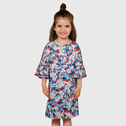 Платье клеш для девочки М-ка БМВ Паттерн, цвет: 3D-принт — фото 2