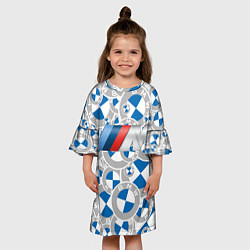 Платье клеш для девочки М-ка BMW PATTERN SPORT, цвет: 3D-принт — фото 2
